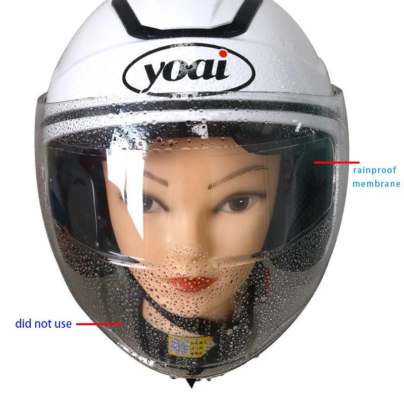 Fashion Helmet Anti-Fog Rainproof Film Nano Coating Clear Protective Patch Electric Bicycle Driving Universal Motorcycle New