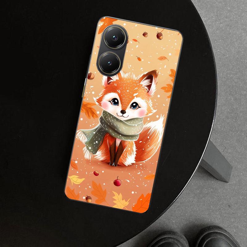 Чехол для телефона с животным лисой для Xiaomi Poco X6 X5 X7 Pro F7 Ultra Redmi 15C 15 13C 13 12C 12 10C 10 10A 9C 9A 9T 9 Coque Poco X6