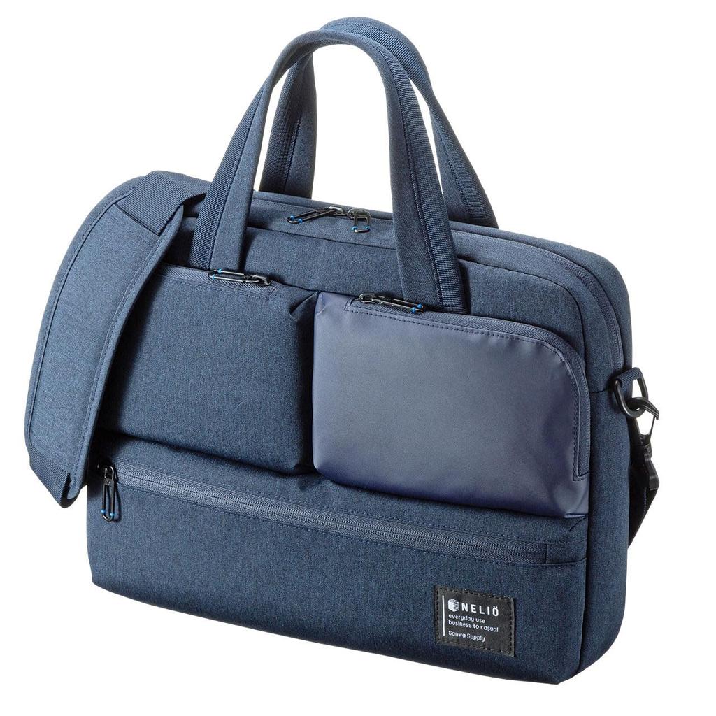 Sanwa Supply Casual PC Bag Compatible with Inch Wide Navy 13.3 BAG-CA11NV