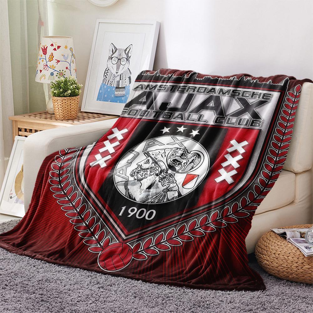 AFC Ajax poster FlAannel Blanket, High quality Comfortable for All Seasons, Home Decor, Warmth and Comfort