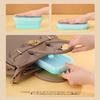 Creative Edible Silicon Lunch Box Retractable Folding Fresh-Keeping Box with Lid Plate Portable Lunch Bento Box