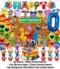 Cartoon Monster Birthday Party Decoration Background Cup Plate Balloons Biscuit Backdrop  Party Supplies Baby Shower Kid Gift