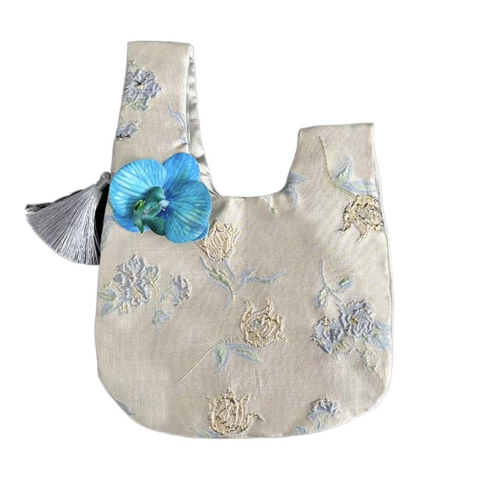 Flower Pendant Tassel Knot Wrist Bag Storage Bags Cheongsam Accessories Girls