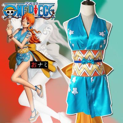 Amazon One Piece Косплей Луффи Команда Соломенной Шляпы Навигатор Нами Косплей Костюм