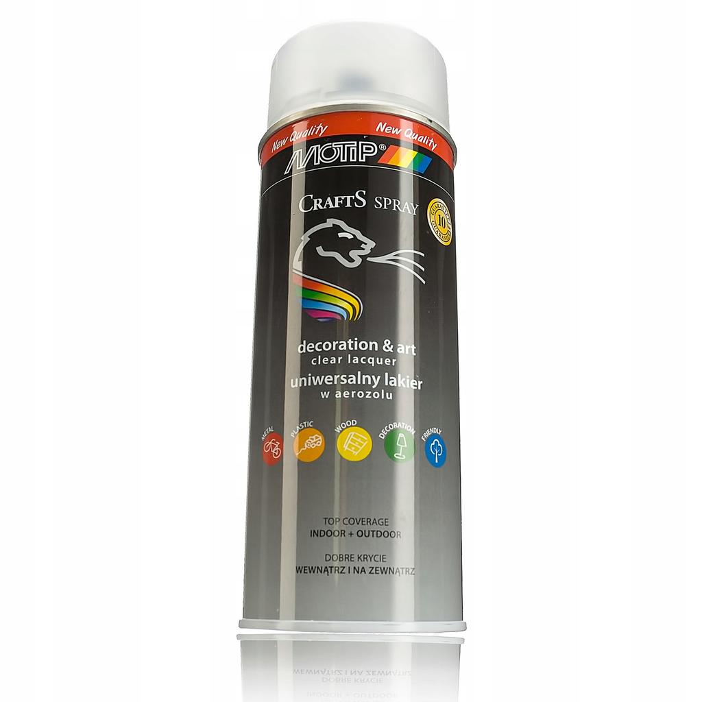 Lakier bezbarwny mat akrylowy klar spray 400ml crafts