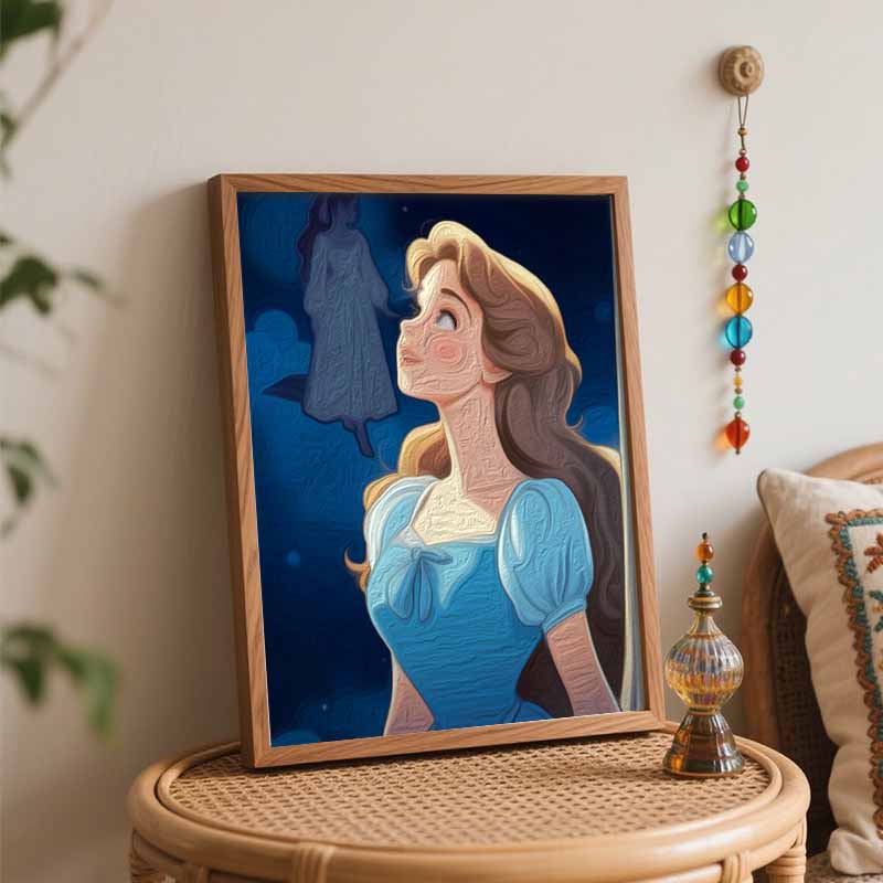Disney Золушка принцесса цифровая масляная живопись художественная живописная картина набор ручной DIY живопись для домашнего декора