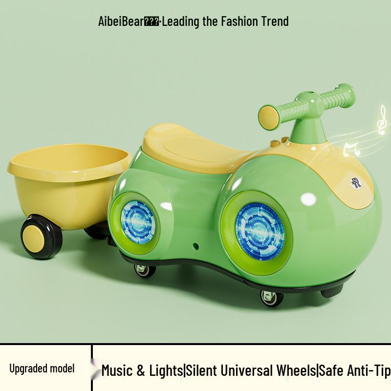 Одобренные знаменитостями детские ходунки и беговел: Бесшумная, противоударная машина-твист для детей в возрасте 1-3 лет