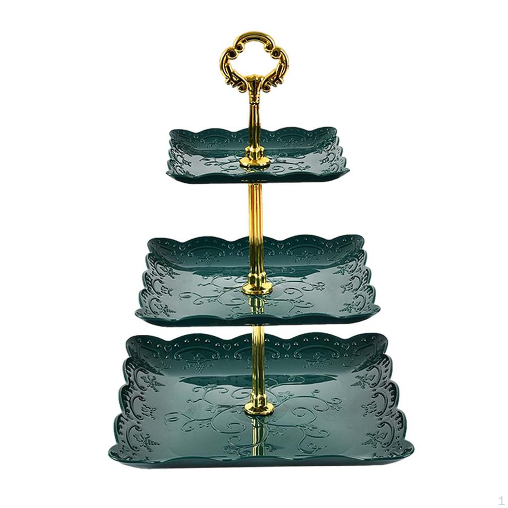 Подставка для кексов, 3-х уровневый поднос, многоцелевая витрина для десертов и тортов на Хэллоуин