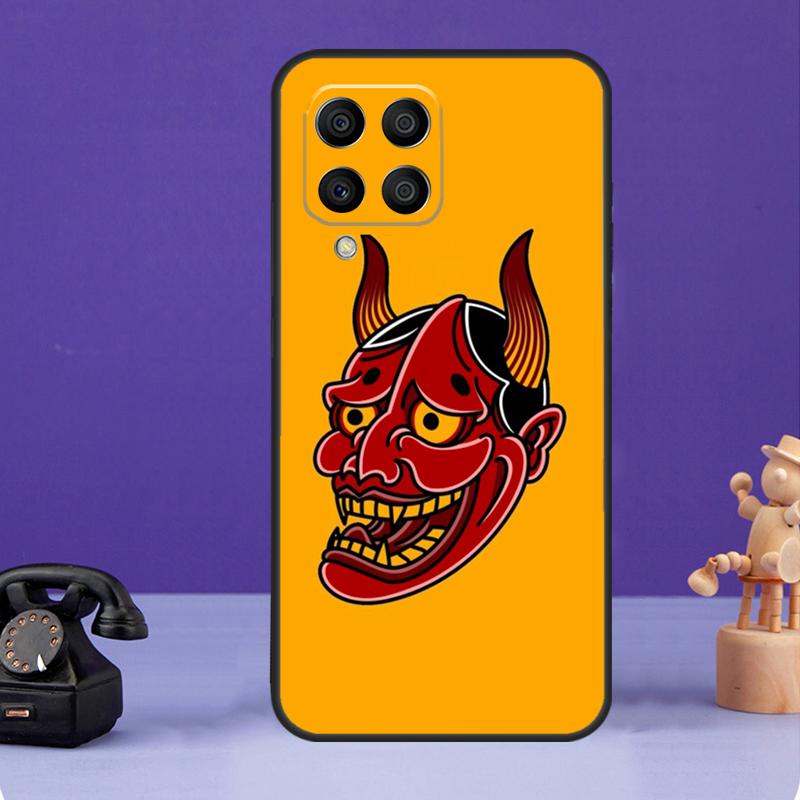 Японский чехол-маска Хannya для Samsung Galaxy M36 M56 M16 M33 M53 M13 M12 M32 M52 M20 M15 M55 M31 M14 M35 M34 M54