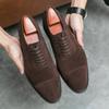 Business Men Leather Shoes Fashion Formal Dress Shoes Men Breathable Pointed Toe Office Wedding Shoes Flats Footwear Black Cloth