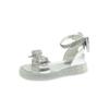 Exquisite Children's Rhinestone All-match Sandals Back Bow Sweet Princess Performance Shoes 2024 Summer New Open Toe New Casual