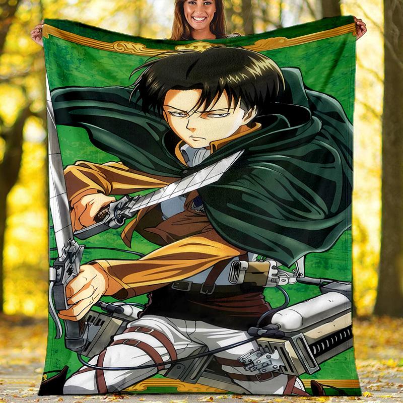 Attack on Titan1 printed throw blanket—lightweight,soft,warm;versatile blanket for all seasons—perfect as &air-conditioning throw,nap blanket
