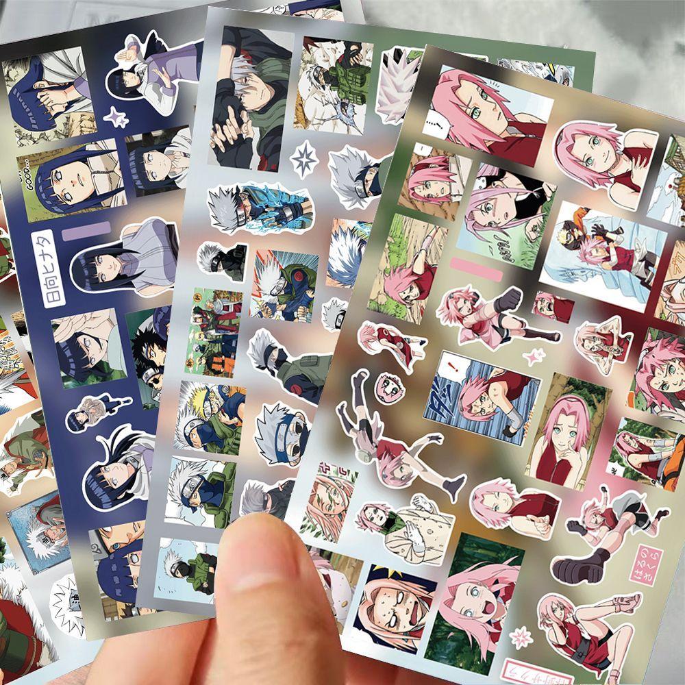 Naruto cartoon cute cut film sticker creative ins hot blooded anime DIY packaging material waterproof sticker