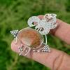 Daughters Day Deal 925 Sterling Silver Unakite Gemstone Wedding Pendant Jewelry