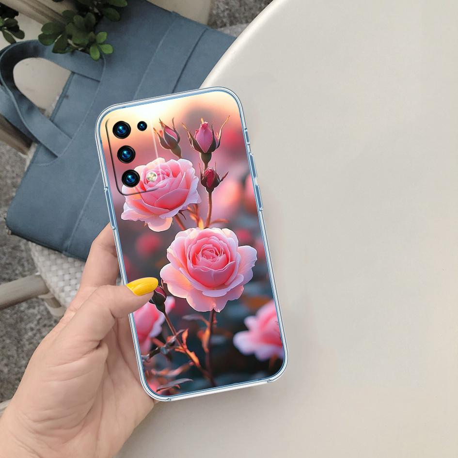 LO15 Beautiful Roses Flower Case for Motorola E13 E15 E20 E22 E22I E22S E30 E32 E40 E7 E7I G Plus Power Play Stylus G22 G14