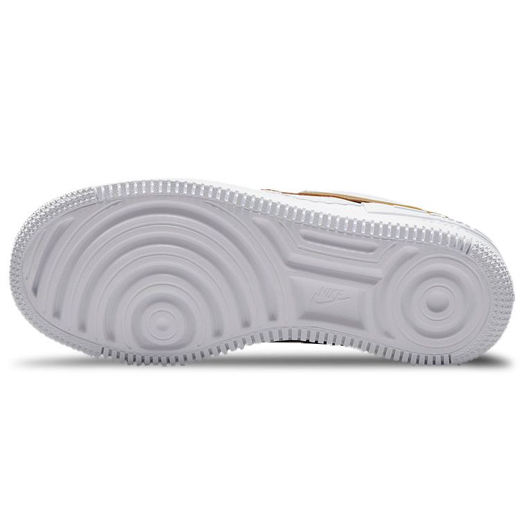 Nike Air Force 1 Shadow White Metallic Gold Женские кроссовки Metallic-Silver DM3064-100