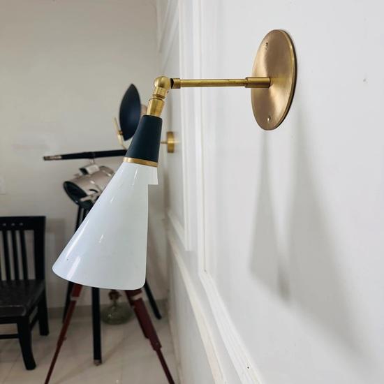27.94 Cm Handcrafted Brass Wall Sconce Modern Reading Lamp Home, Office Decor