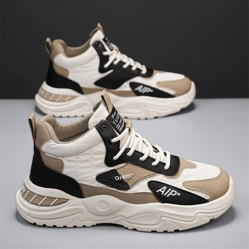 Мода Новая Модная Мужская Обувь Легкая и Удобная Молодежная Спортивная Обувь Высокая Платформа Толстая Подошва Беговая Повседневная Обувь кроссовки