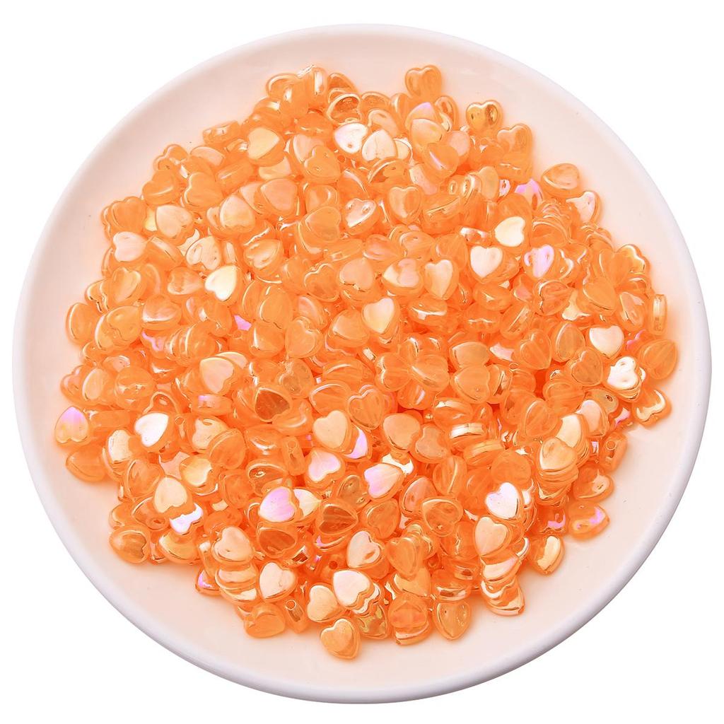 100 шт. AB цвет пятиконечная звезда в форме сердца акриловые свободные бусины-разделители для изготовления ювелирных изделий