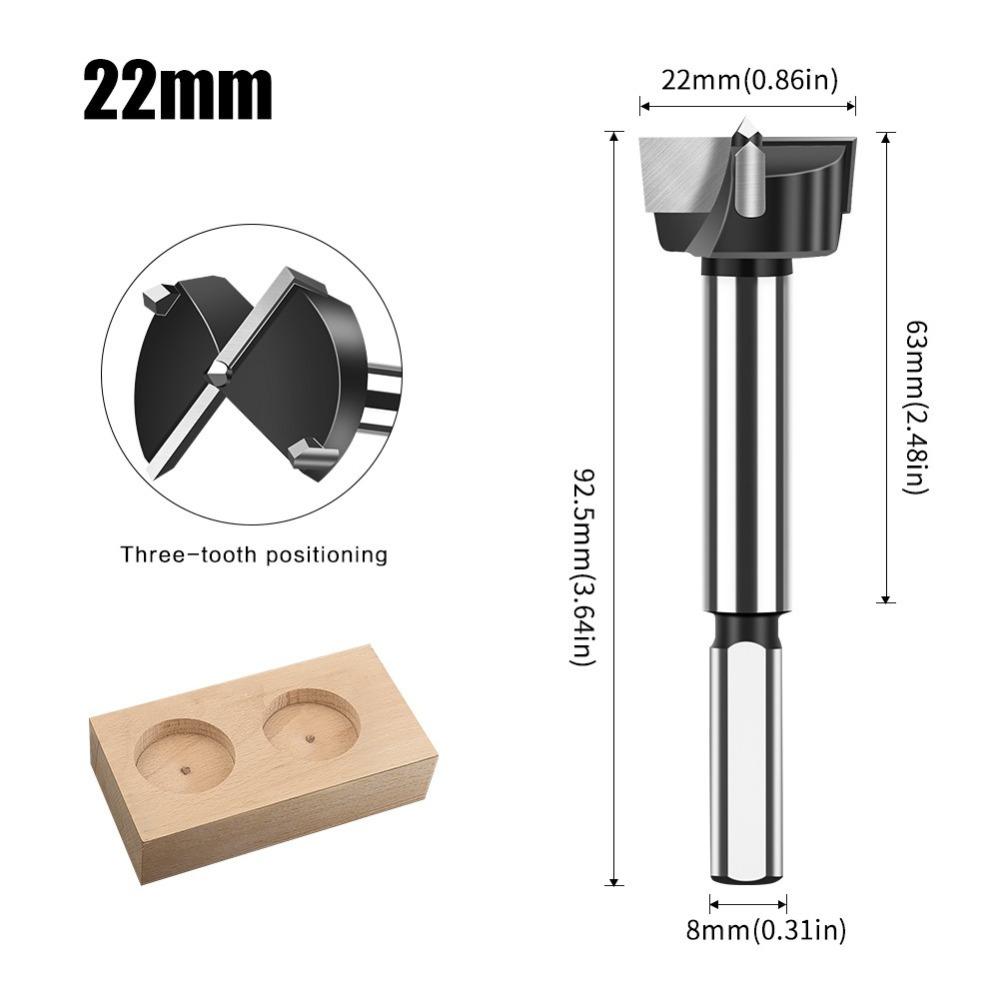 12-22mm Drill Bit Tungsten Carbide Hole Saw Cutter New Hinge Boring Bit