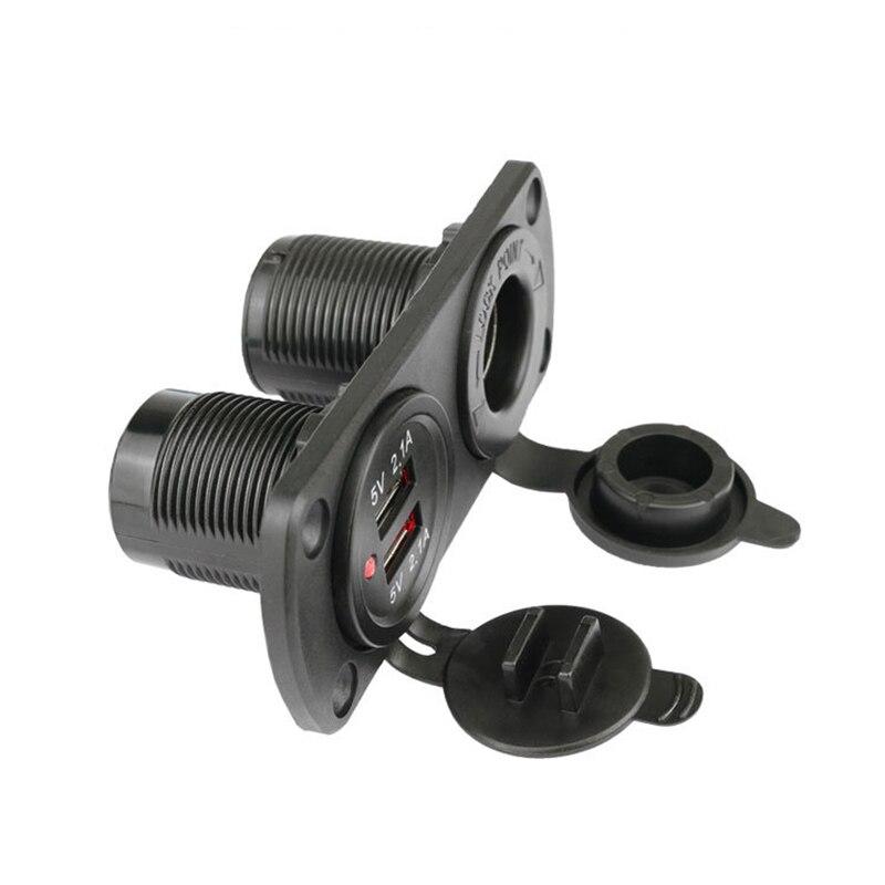 Разветвитель розетки 12 В 4,2 А, двойной USB-адаптер зарядного устройства для автомобиля, лодки, морского мотоцикла