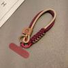 Collision Color Woven Phone Case Universal Hanging Rope Short Handheld Pendant Anti Fall Versatile Wristband Trend Niche