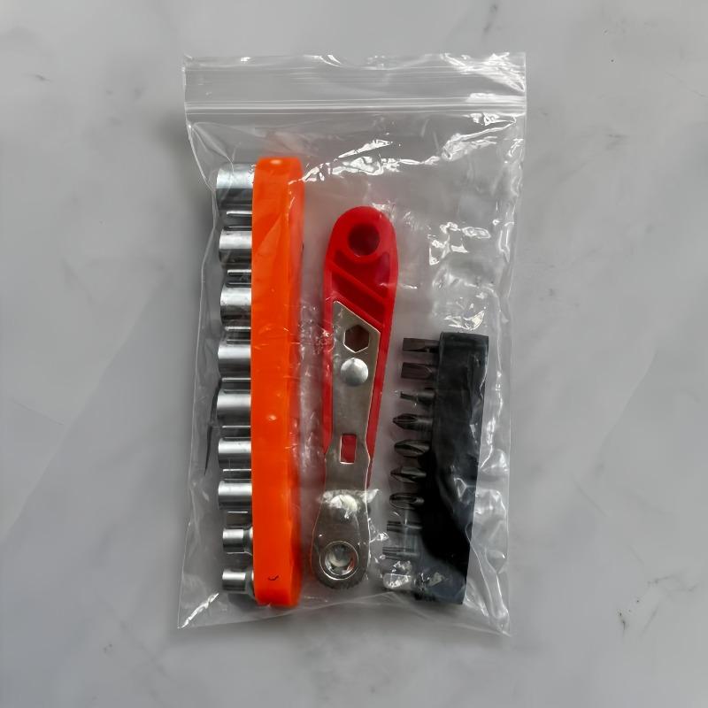 36 Teeth Bidirectional Mini Bit Ratchet Wrench Kit Socket Screwdriver Hexagonal Plummer Bit