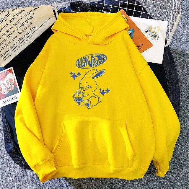 NewJeans Tokki Bunnies, подарок на день рождения, толстовка для женщин/мужчин, Harajuku, эстетические толстовки с графическим рисунком, унисекс, осень-зима, с капюшоном, Sudaderas