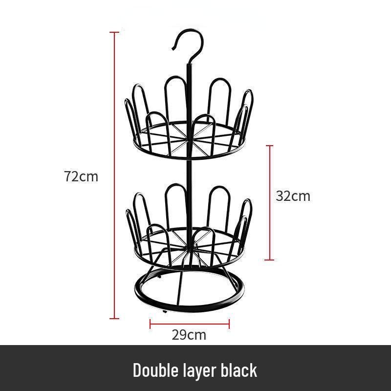 Вращающаяся кованая уличная сушилка для сандалий и обуви со стойкой