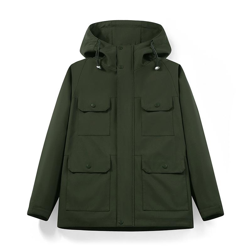 Осенне-зимняя спортивная мужская куртка American High Street, мужская свободная куртка с капюшоном