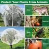 Garden Netting Mesh for Plants,Insect Bird Barrier Netting Mesh with Zipper and Drawstring,for Vegetables Fruits Flower Bushes,3.3 x 3.9 FT
