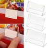 Supermarket Mall Counter Top Stand Shelf Label Holder Acrylic Sign Display Holder Price Card Tag