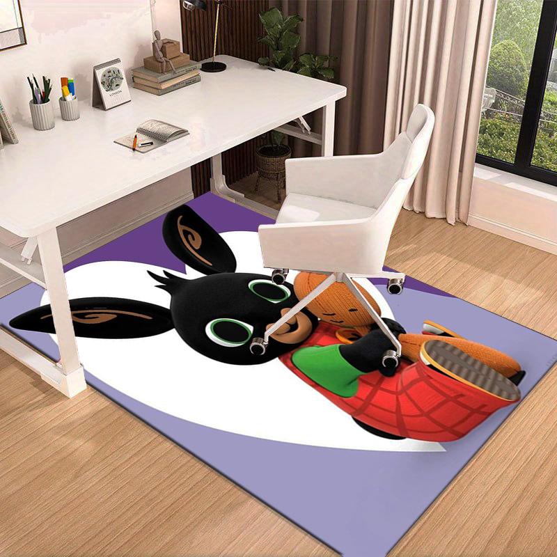 Bunny's Cozy Hug Carpet, Chair Rug,Rug for Office Bedroom living rooms, Doormat decor Fan Gift Christmas Gift