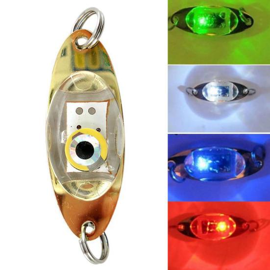 Eye Shape Night Fishing Underwater Fish Lure LED Flashing Light Tackle Tool