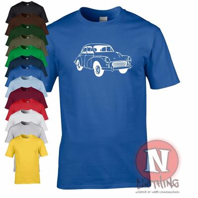 Morris Minor Классический автомобиль ретро крутой Лондон-Брайтон веселая футболка
