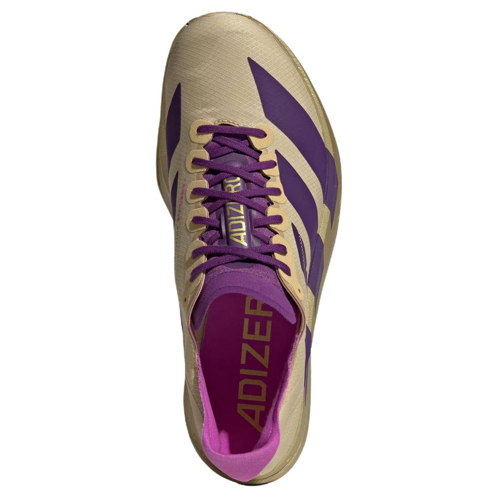 adidas Adizero Adios Pro 4 Песочный Мужские Кроссовки Бежево-Песочный Насыщенный Фиолетовый JR7410
