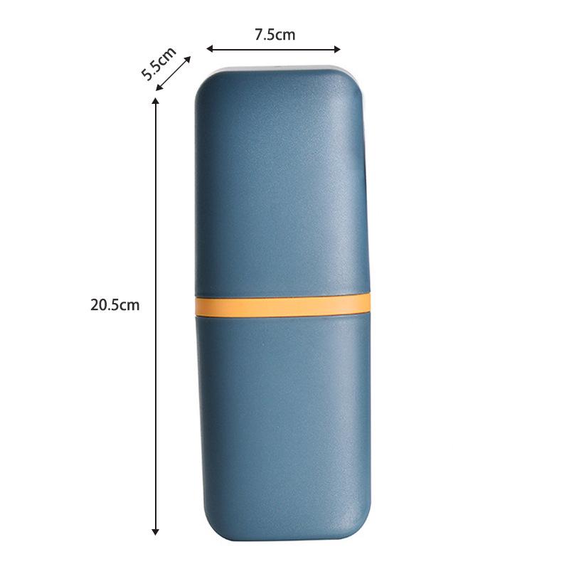 Портативный дорожный набор: зубная щетка и стакан для полоскания рта - простое бытовое хранение для пар