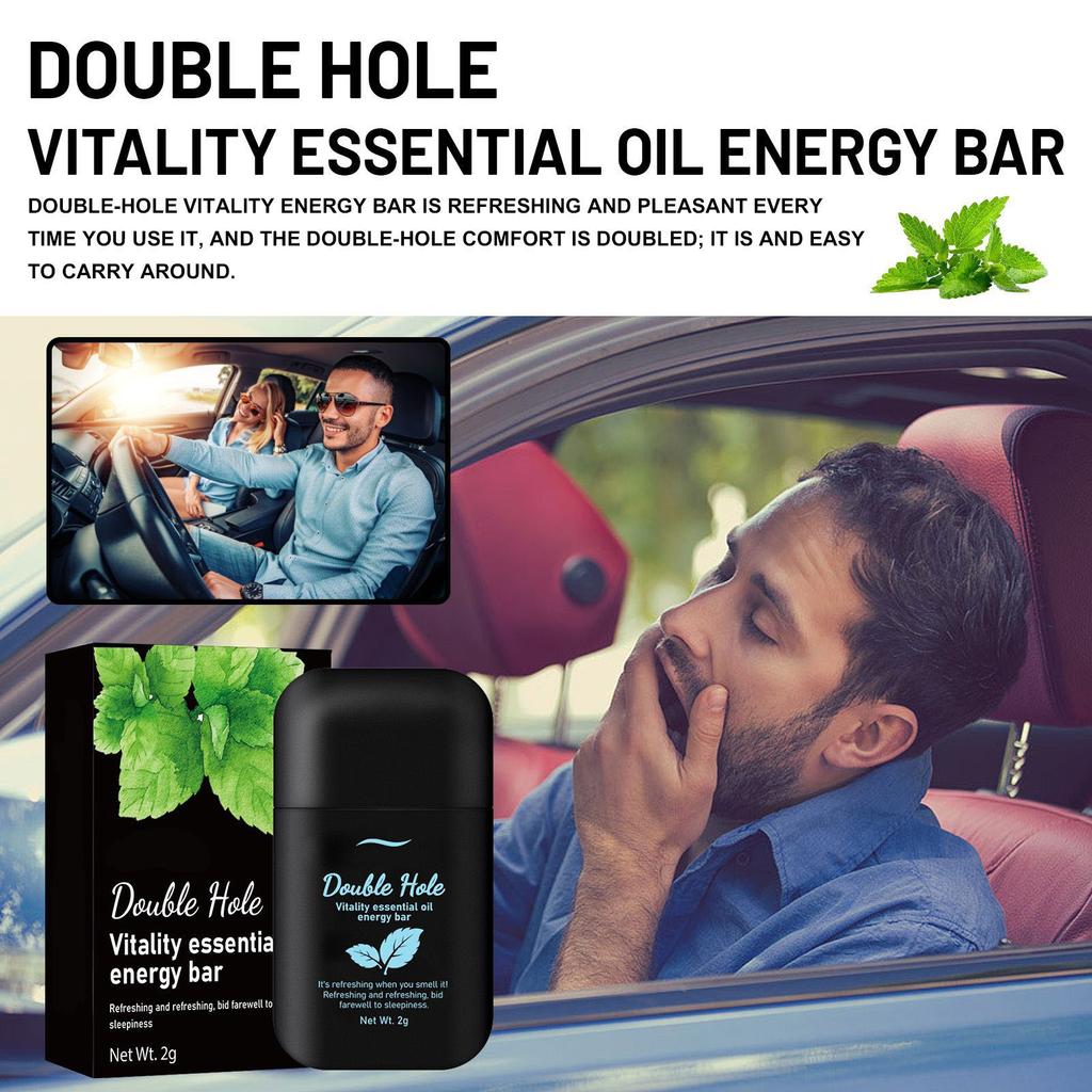 Vitality Mint Energy Bar 2g Refreshing And Refreshing Driving Fatigue And Drowsiness Vitality Nasal Suction Double Hole Refreshing Bar