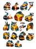 17pcs Creative Kawaii Self-made Watercolor Wildlife Sunset Forest Stickers/ Phone /Decorative/DIY Craft Photo Albums/Waterproof