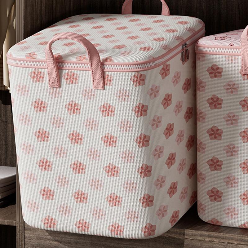 Large Capacity Blanket Storage Bag Student Dormitory Moving Bag Blanket Printed Waterproof Closet Clothes Suitcase Storage Bag
