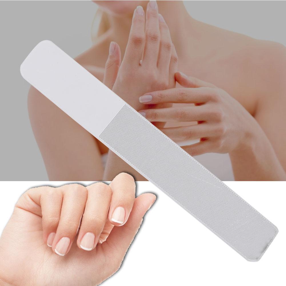 Puntos Manicure Tool Pro Двусторонняя стеклянная пилочка для ногтей Шлифование Полировка Шлифовка s