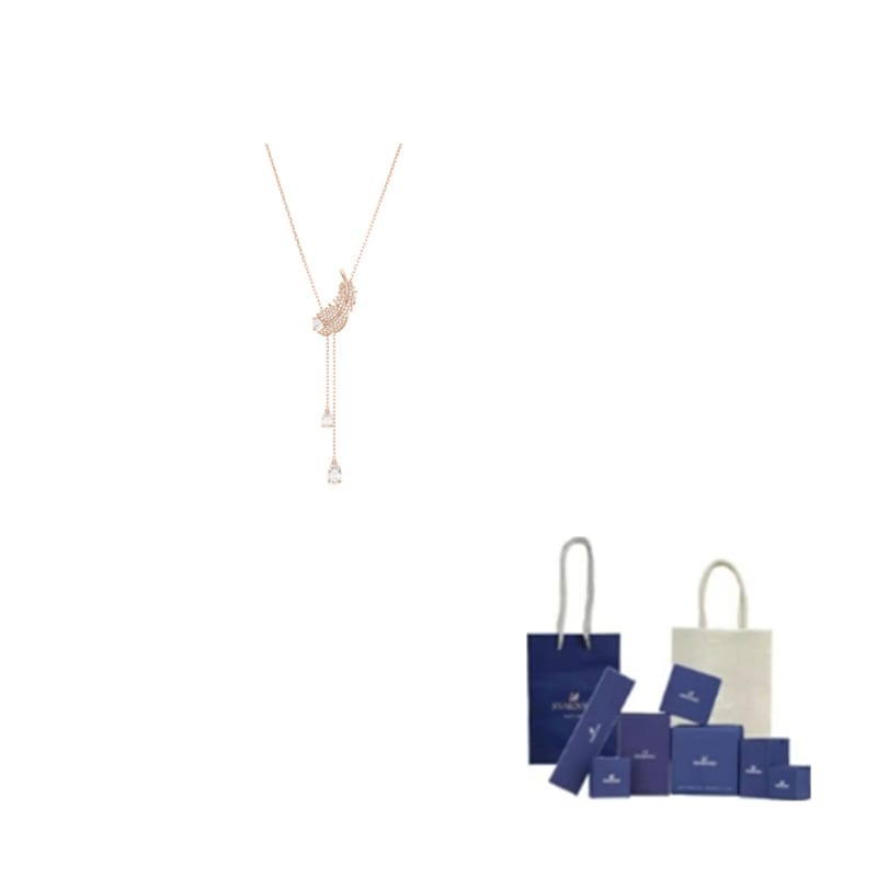Swarovski Cubic Zirconia Necklaces Women's Rose Gold 5663485