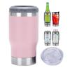14oz Stainless Steel Tumbler Beer Cup With Opener 2 Lid Vacuum Insulated Bottle Car Travel Keep Cold Tank Whisky Water Bottle