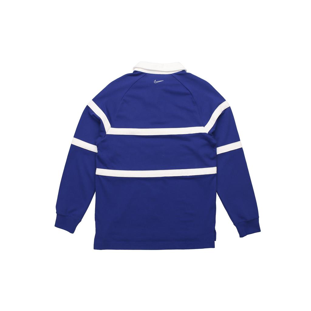 Nike NSW Swoosh Rugby Polo Shirt Men Tops Blue CV0170-455