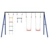 Swing Set with Swing Seats Trapeze Bar and Rope Ladder