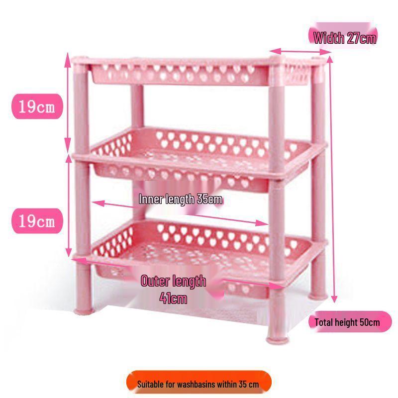 Multi-Layer Floor-Standing Kitchen Rack: Fruit, Vegetable, Pot, Basket, Bowl, Plate and Seasoning Organizer for Home & Bathroom.
