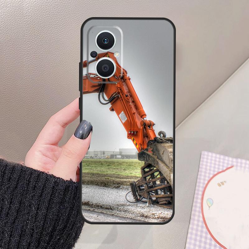 Excavator Funda For OPPO Reno 10 11 12 13 14 Pro 8 7 Lite 11F 12F 13F 14F OPPO Find X8 X5 X6 X9 Pro Case