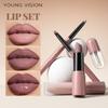 4Pcs Lip Set with Lip Liner Pencil, Matte Liquid Lipstick & Lip Gloss,Long Lasting, Hydrating, Makeup Kit