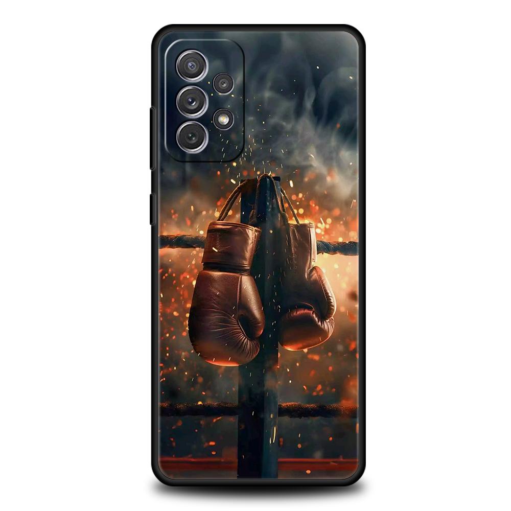 Боксерские перчатки Муай Тай Чехол для телефона Для Samsung Galaxy A15 A13 A35 A55 A51 A71 A41 A31 A21S A03S A05 A23 A25 A33 A53 A73 5G Чехол