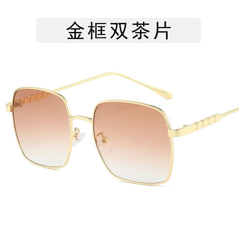 Винтажные Солнцезащитные Очки в Ретро Стиле Женские Квадратная Форма Металлическая Оправа Солнцезащитные Очки Женские Приморские Путешествия Женские Очки
